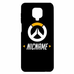 Чехол для Xiaomi Redmi Note 9S/9Pro/9Pro Max Your Nickname Overwatch - PrintSalon