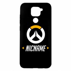 Чехол для Xiaomi Redmi Note 9/Redmi 10X Your Nickname Overwatch - PrintSalon