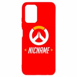 Чехол для Xiaomi Redmi Note 10 Your Nickname Overwatch - PrintSalon