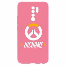 Чехол для Xiaomi Redmi 9 Your Nickname Overwatch - PrintSalon