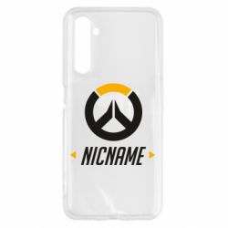 Чехол для Realme 6 Your Nickname Overwatch - PrintSalon