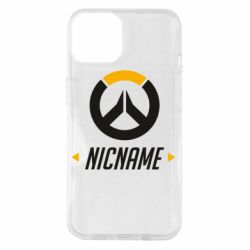 Чехол для iPhone 14 Your Nickname Overwatch - PrintSalon