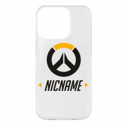 Чехол для iPhone 14 Pro Your Nickname Overwatch - PrintSalon