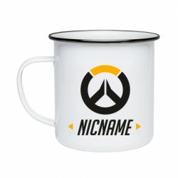Кружка эмалированная Your Nickname Overwatch - PrintSalon