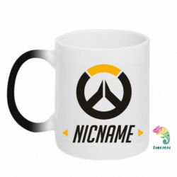 Чашка-хамелеон Your Nickname Overwatch - PrintSalon