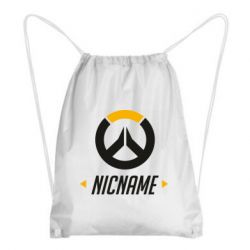 Рюкзак-мешок Your Nickname Overwatch - PrintSalon