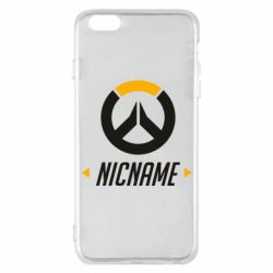 Чехол для iPhone 6 Plus/6S Plus Your Nickname Overwatch - PrintSalon