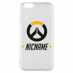 Чехол для iPhone 6/6S Your Nickname Overwatch - PrintSalon