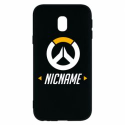 Чехол для Samsung J3 2017 Your Nickname Overwatch - PrintSalon