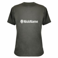 Камуфляжная футболка Your nickname World of Tanks - PrintSalon