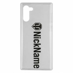 Чехол для Samsung Note 10 Your nickname World of Tanks - PrintSalon