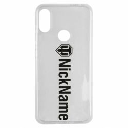 Чехол для Xiaomi Redmi Note 7 Your nickname World of Tanks - PrintSalon