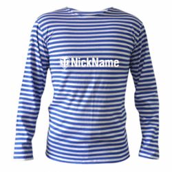 Тельняшка с длинным рукавом Your nickname World of Tanks - PrintSalon