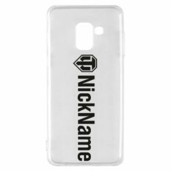 Чехол для Samsung A8 2018 Your nickname World of Tanks-PrintSalon Чехол для Samsung A8 2018 Your nickname World of Tanks