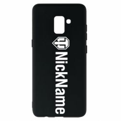 Чехол для Samsung A8+ 2018 Your nickname World of Tanks - PrintSalon