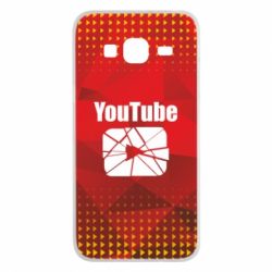 Чехол для Samsung J3 2016 Youtube low poly - PrintSalon