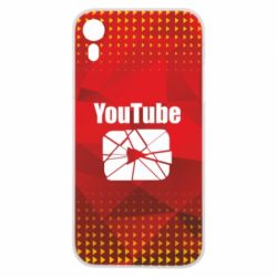 Чехол для iPhone XR Youtube low poly - PrintSalon