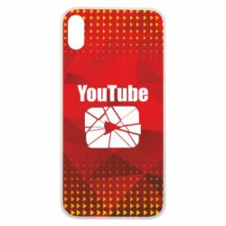 Чехол для iPhone Xs Max Youtube low poly - PrintSalon
