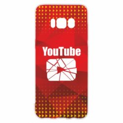 Чехол для Samsung S8 Youtube low poly - PrintSalon