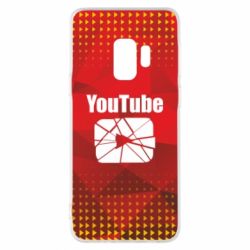 Чехол для Samsung S9 Youtube low poly - PrintSalon