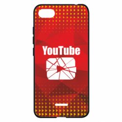 Чехол для Xiaomi Redmi 6A Youtube low poly - PrintSalon
