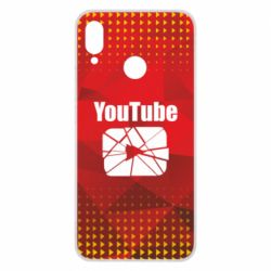 Чехол для Huawei P Smart Plus 2018 Youtube low poly - PrintSalon