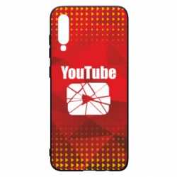 Чехол для Samsung A70 Youtube low poly - PrintSalon