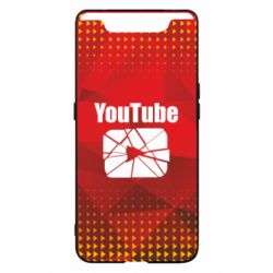 Чехол для Samsung A80 Youtube low poly - PrintSalon