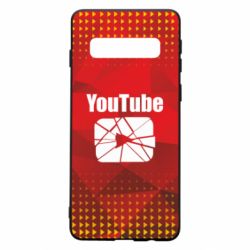 Чехол для Samsung S10 Youtube low poly - PrintSalon