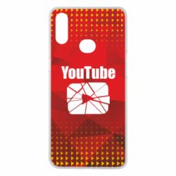 Чехол для Samsung A10s Youtube low poly - PrintSalon