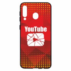 Чехол для Samsung M30 Youtube low poly - PrintSalon