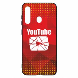 Чехол для Samsung M40 Youtube low poly - PrintSalon