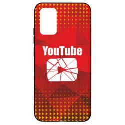 Чехол для Samsung A02s/M02s Youtube low poly - PrintSalon