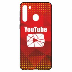 Чехол для Samsung A21 Youtube low poly - PrintSalon