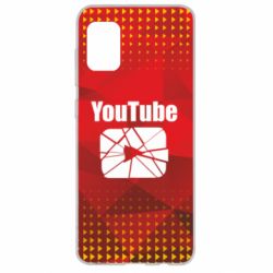 Чехол для Samsung A31 Youtube low poly - PrintSalon