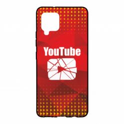 Чехол для Samsung A42 5G Youtube low poly - PrintSalon