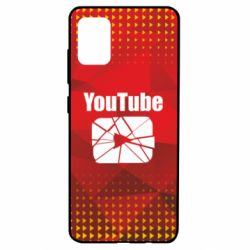 Чехол для Samsung A51 Youtube low poly - PrintSalon