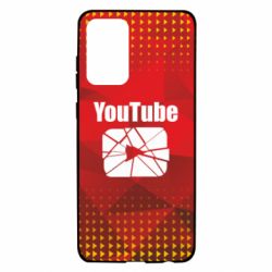 Чехол для Samsung A72 5G Youtube low poly - PrintSalon