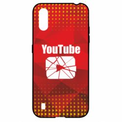Чехол для Samsung A01/M01 Youtube low poly