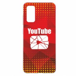 Чехол для Samsung S20 Youtube low poly - PrintSalon