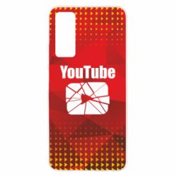 Чехол для Huawei P Smart 2021 Youtube low poly - PrintSalon