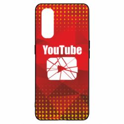Чехол для Oppo Find X2 Youtube low poly - PrintSalon