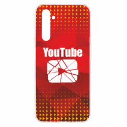 Чехол для Realme 6 Youtube low poly - PrintSalon