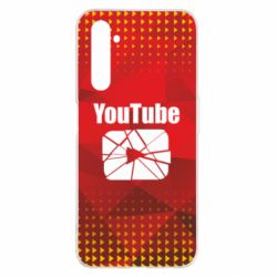 Чехол для Realme 6 Pro Youtube low poly - PrintSalon