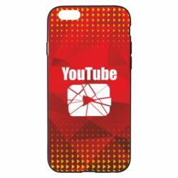 Чехол для iPhone 6/6S Youtube low poly - PrintSalon