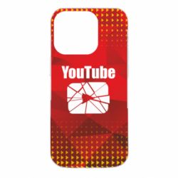 Чехол для iPhone 14 Pro Youtube low poly - PrintSalon
