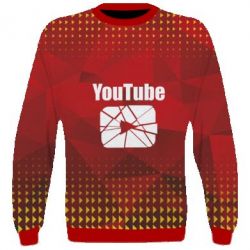 3D свитшот Youtube low poly - PrintSalon