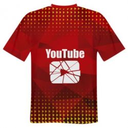 Мужская футболка 3D Youtube low poly - PrintSalon