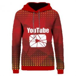 Жіноче 3D худі Youtube low poly-PrintSalon Жіноче 3D худі Youtube low poly