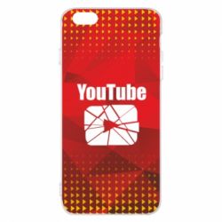 Чехол для iPhone 6 Plus/6S Plus Youtube low poly - PrintSalon